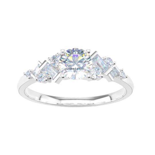 Platinum Brilliant Cut Diamond Engagement Ring 0.72ct