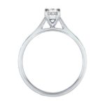 Lab Grown Platinum Oval Cut Diamond Solitaire Engagement Ring 2.00ct