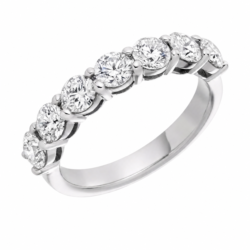 Lab-Grown Platinum Brilliant Cut Diamond Seven Stone Eternity Ring 1.50ct