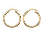 9ct Yellow Gold Hoop Earrings