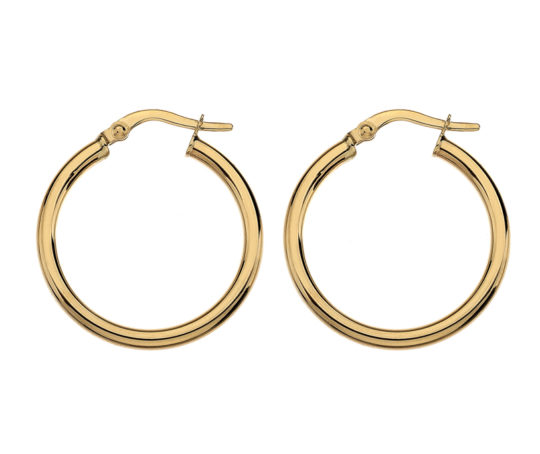 9ct Yellow Gold Hoop Earrings