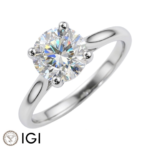 Lab-Grown Platinum Brilliant Cut Diamond Solitaire Engagement Ring 2.00ct