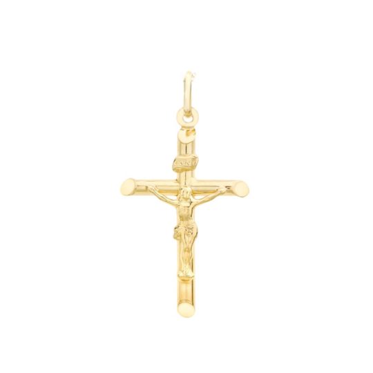 9ct Yellow Gold Crucifix Cross