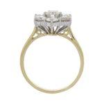 18ct Yellow Gold Brilliant Cut Diamond Flower Cluster Ring 1.50ct