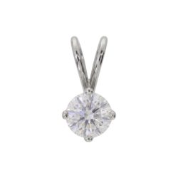 18ct White Gold Brilliant Cut Diamond Pendant 0.40ct