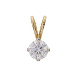 18ct Yellow Gold Brilliant Cut Diamond Pendant 0.40ct