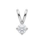 18ct White Gold Brilliant Cut Diamond Pendant 0.30ct