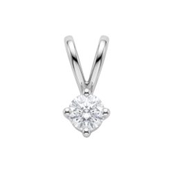 18ct White Gold Brilliant Cut Diamond Pendant 0.30ct