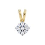 18ct Yellow Gold Brilliant Cut Diamond Pendant 0.60ct