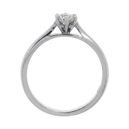 Platinum Brilliant Cut Diamond Solitaire Engagement Ring 0.30ct