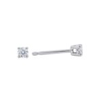 18ct White Gold Brilliant Cut Diamond Stud Earrings 0.15ct