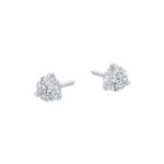 Lab Grown Platinum Brilliant Cut Diamond Stud Earrings 1.00ct