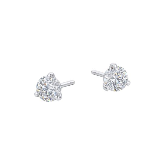 Lab Grown Platinum Brilliant Cut Diamond Stud Earrings 1.00ct