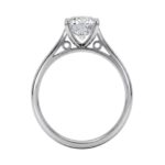 Lab Grown Platinum Brilliant Cut Diamond Solitaire Engagement Ring 1.50ct