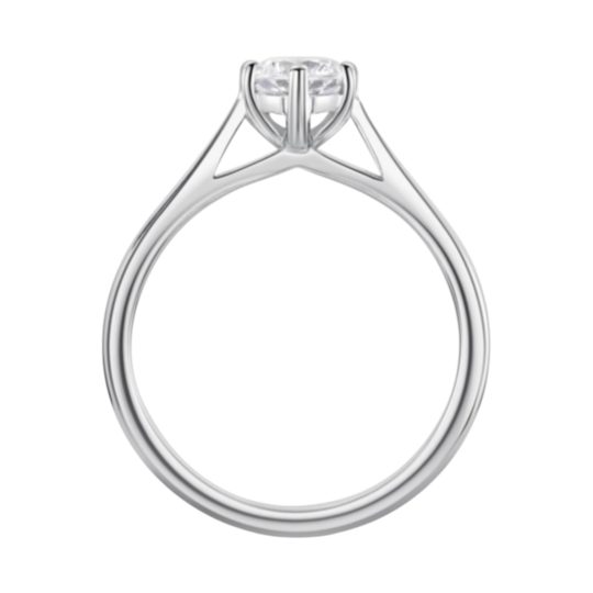 Lab Grown Platinum Brilliant Cut Diamond Solitaire Engagement Ring 1.00ct