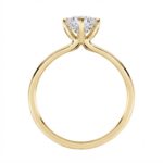 Lab Grown 18ct Yellow Gold Brilliant Cut Diamond Solitaire Engagement Ring 2.00ct