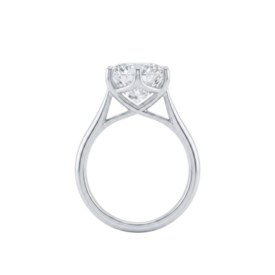 Lab Grown Platinum Brilliant Cut Diamond Solitaire Engagement Ring 4.00ct