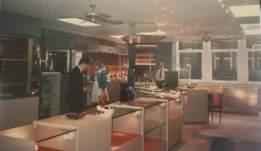 John Macintyre and Son Mitchell Lane showroom in the 1980s