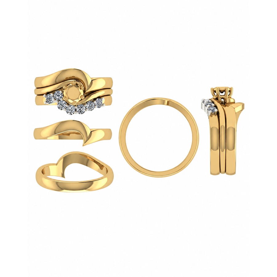 CAD design for a shaped wedding ring