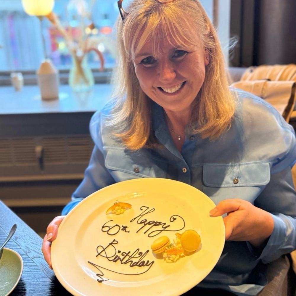 Sophie’s mum celebrating her 60th birthday