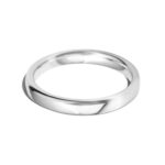 18ct White Gold 3mm Classic Court Wedding Ring