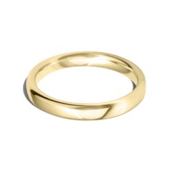 18ct Yellow Gold 3mm Classic Court Wedding Ring