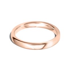 9ct Rose Gold 3mm Classic Court Wedding Ring