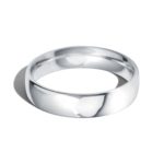 9ct White Gold 5mm Classic Court Wedding Ring