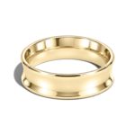 9ct Yellow Gold 6mm Concave Court Wedding Ring