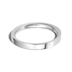 Platinum 950 2.5mm Flat Court Wedding Ring