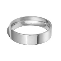 Platinum 950 6mm Flat Court Wedding Ring