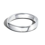 9ct White Gold 4mm Classic Court Wedding Ring