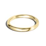 18ct Yellow Gold 2.5mm Lightweight Court Wedding Ring