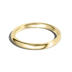18ct Yellow Gold 2.5mm Lightweight Court Wedding Ring