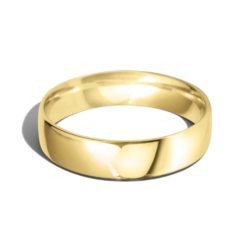 18ct Yellow Gold 5mm Lightweight Court Wedding Ring