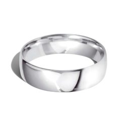 Platinum 950 6mm Lightweight Court Wedding Ring