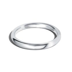 18ct White Gold 2.5mm Classic Court Wedding Ring