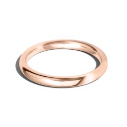 9ct Rose Gold 2.5mm Classic Court Wedding Ring