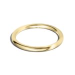 9ct Yellow Gold 2mm Classic Court Wedding Ring