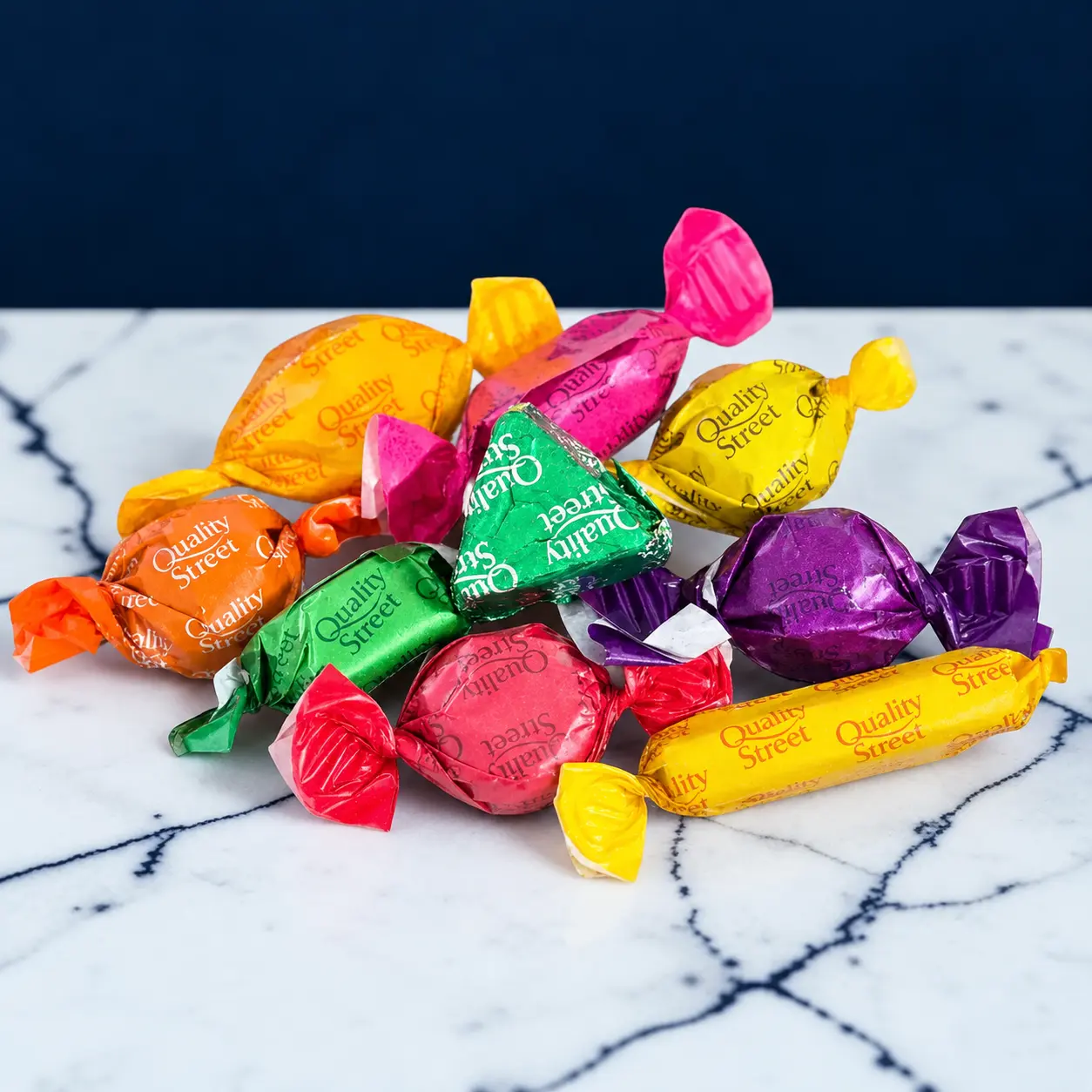 A selection of Quality Street chocolates offered to customers at John Macintyre & Son.